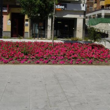 Impermeabilización jardinera vía pública de Granada